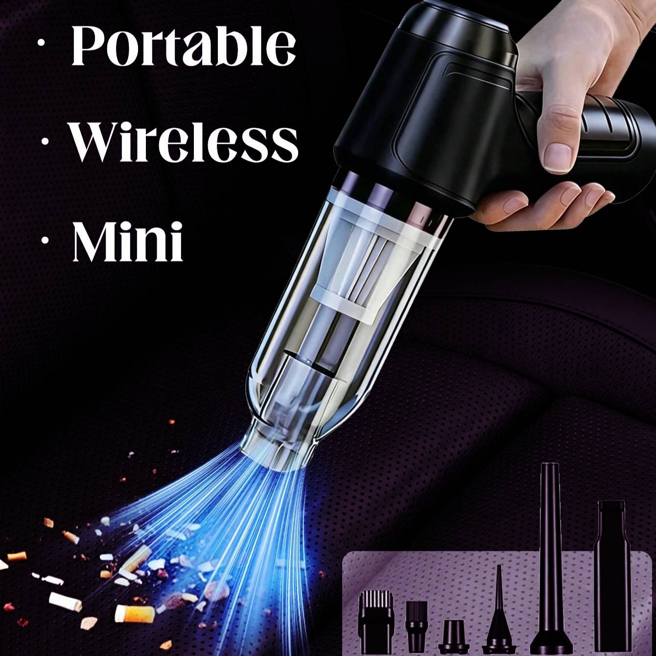 3-in-1 Cordless Vacuum RSGT40  12000PA Power in Your Palm